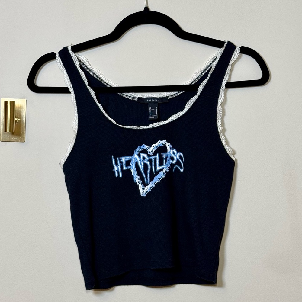 Heartless Black Tank Top